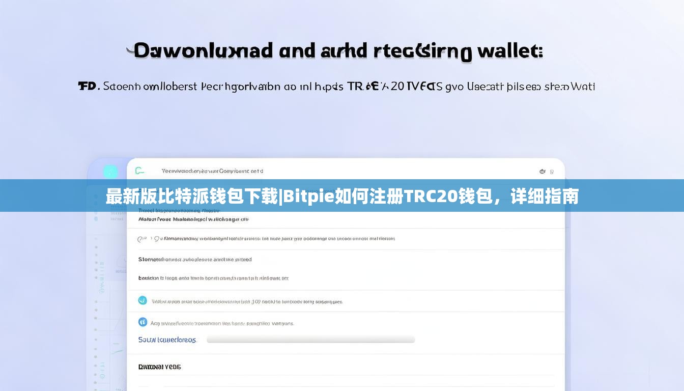 最新版比特派钱包下载|Bitpie如何注册TRC20钱包，详细指南