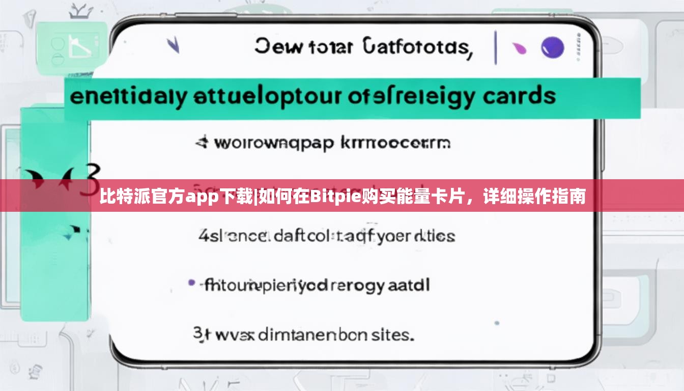 比特派官方app下载|如何在Bitpie购买能量卡片，详细操作指南