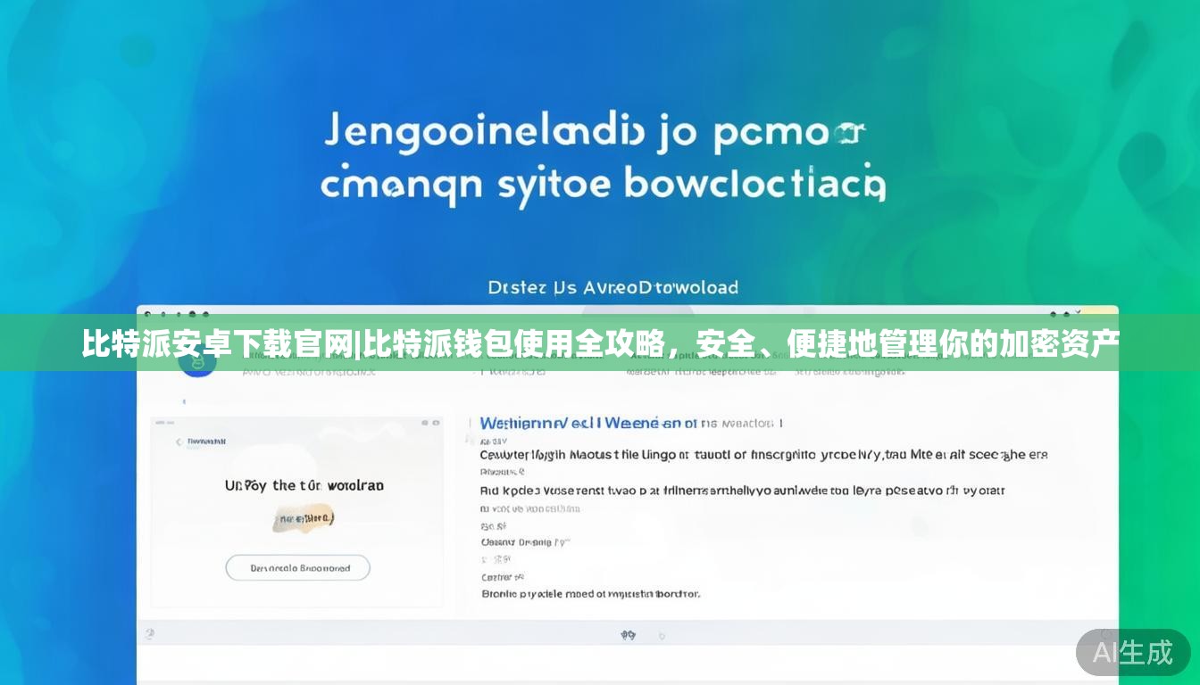 比特派安卓下载官网|比特派钱包使用全攻略，安全、便捷地管理你的加密资产