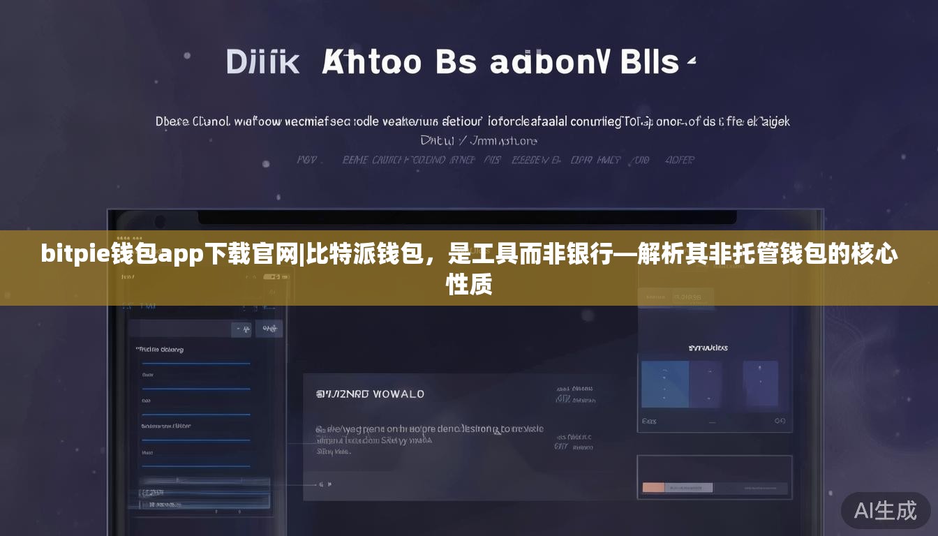 bitpie钱包app下载官网|比特派钱包，是工具而非银行—解析其非托管钱包的核心性质