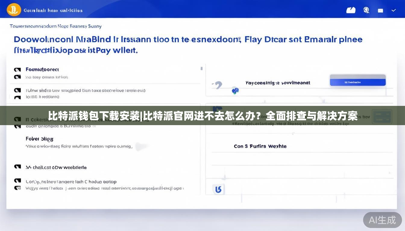 比特派钱包下载安装|比特派官网进不去怎么办？全面排查与解决方案