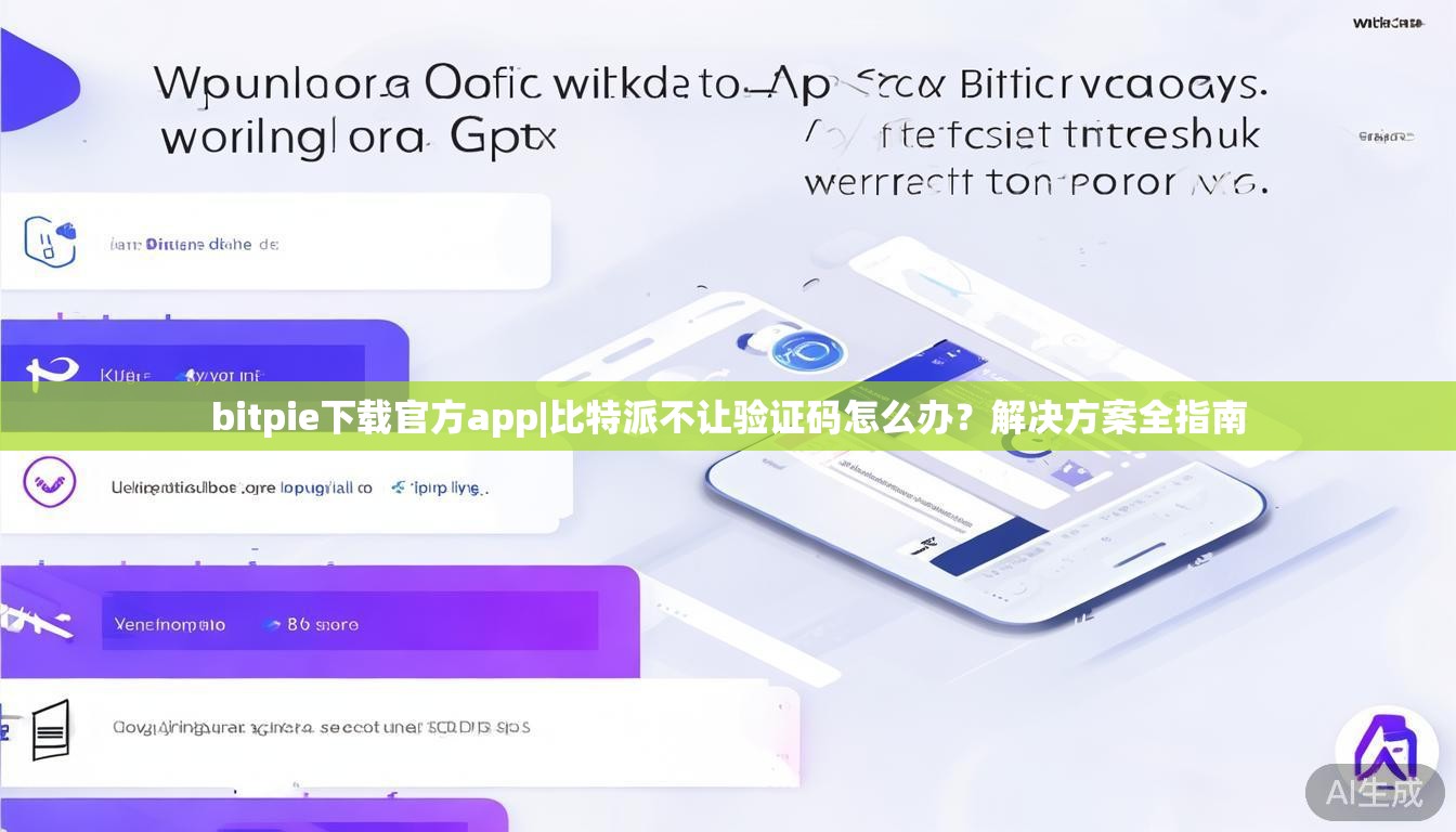bitpie下载官方app|比特派不让验证码怎么办？解决方案全指南