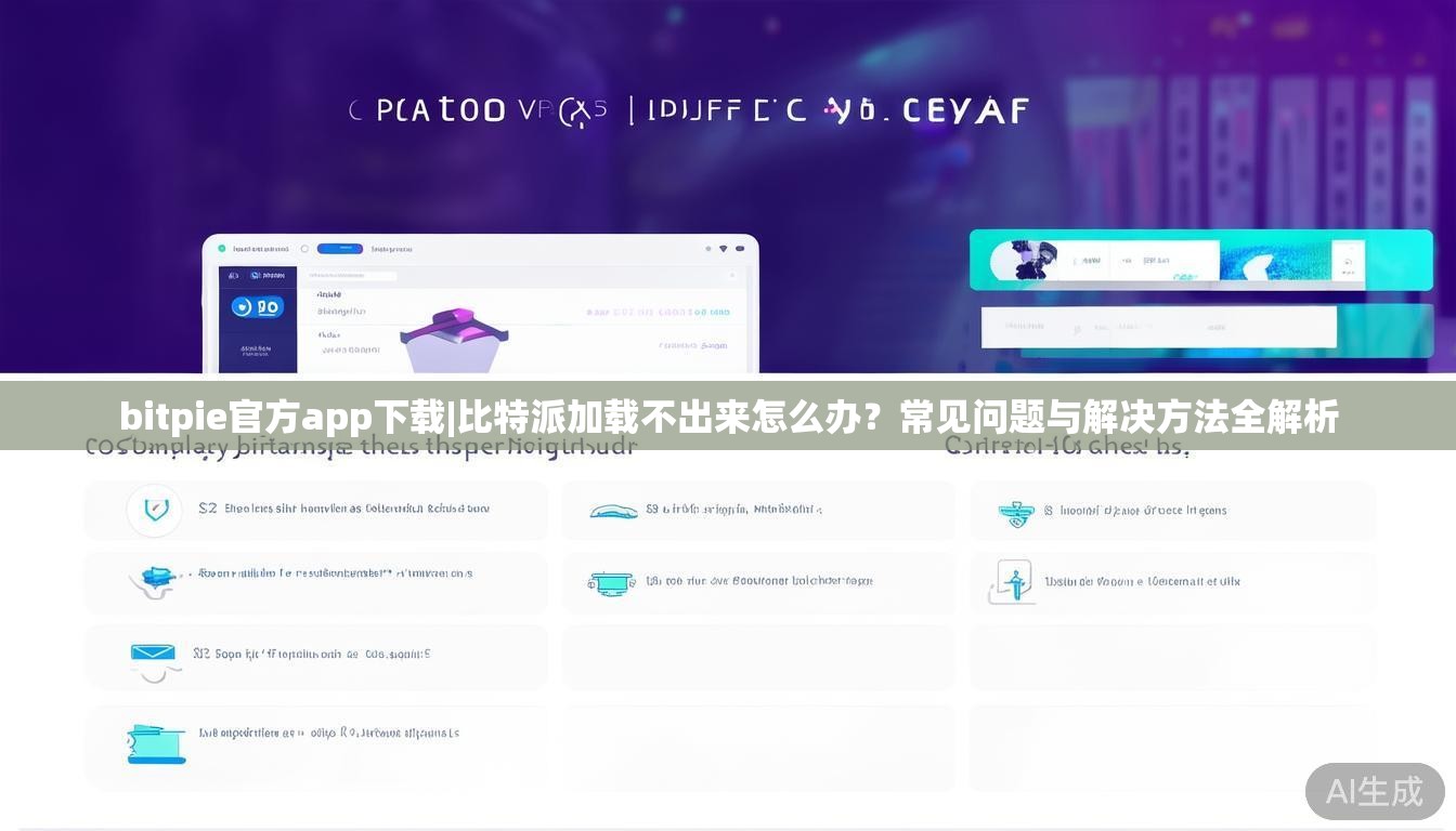 bitpie官方app下载|比特派加载不出来怎么办？常见问题与解决方法全解析