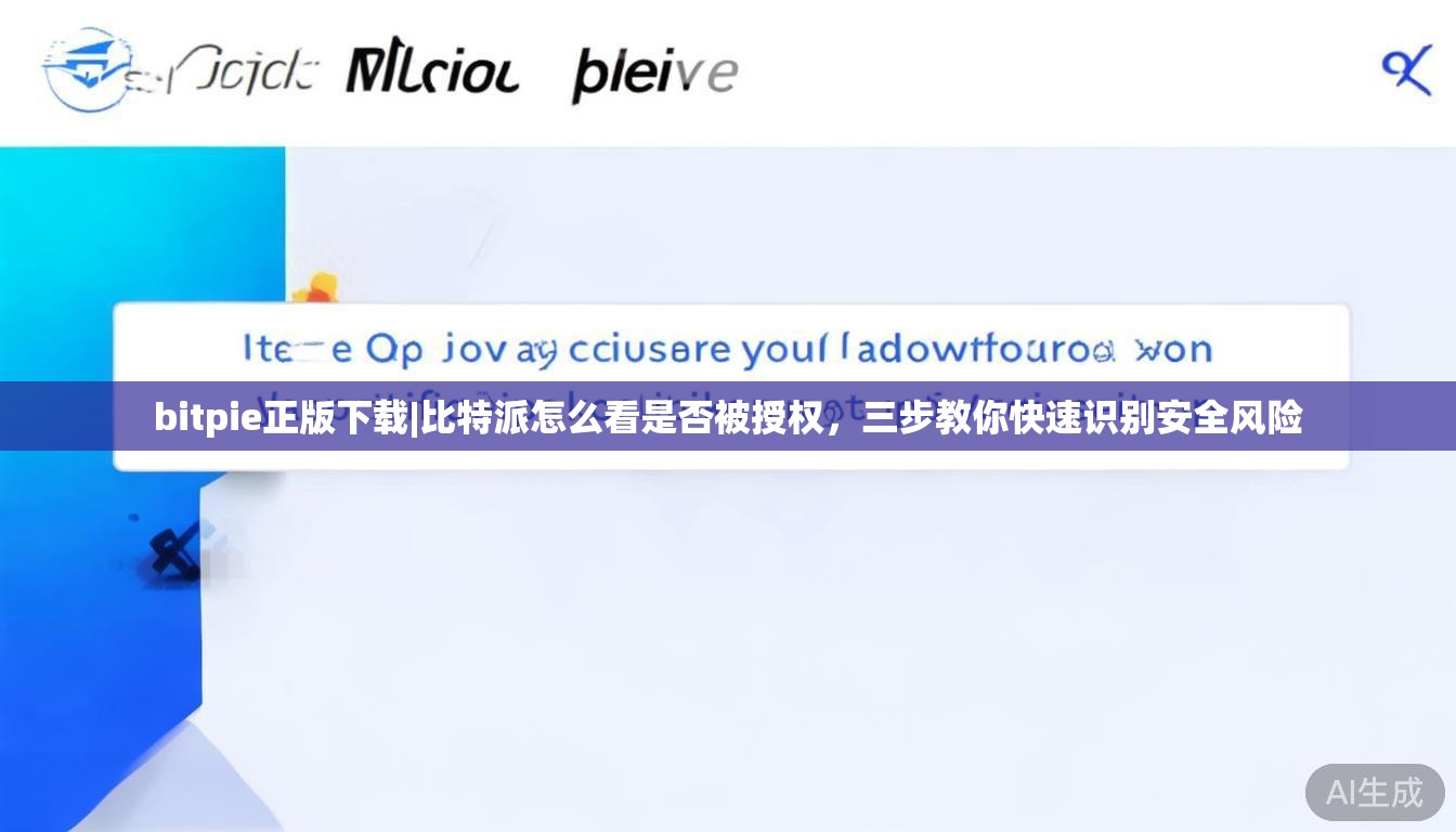 bitpie正版下载|比特派怎么看是否被授权，三步教你快速识别安全风险