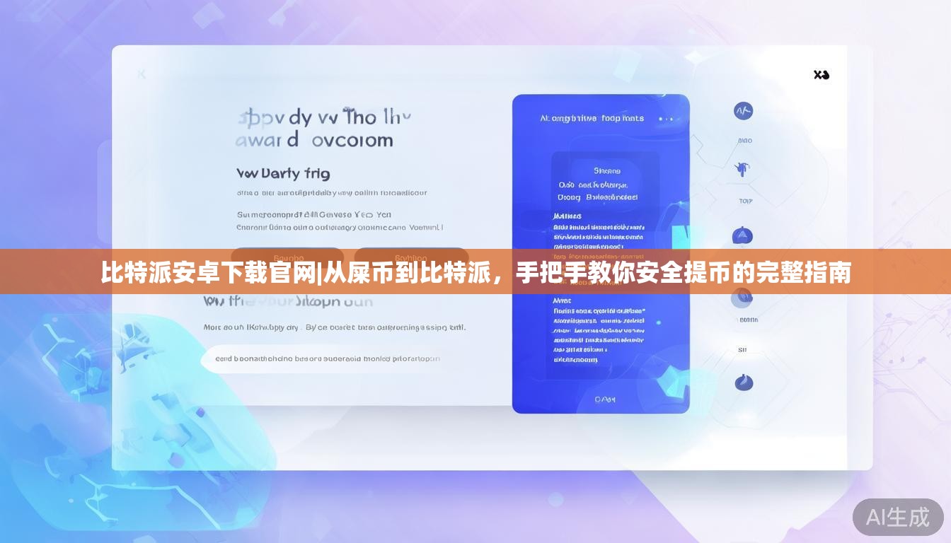 比特派安卓下载官网|从屎币到比特派，手把手教你安全提币的完整指南