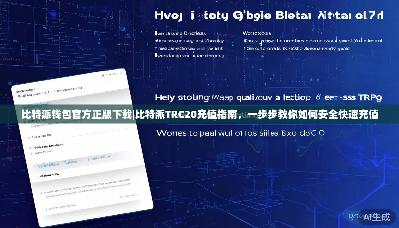 比特派钱包官方正版下载|比特派TRC20充值指南，一步步教你如何安全快速充值