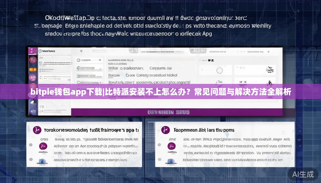 bitpie钱包app下载|比特派安装不上怎么办？常见问题与解决方法全解析