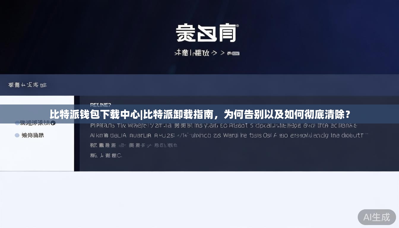 比特派钱包下载中心|比特派卸载指南，为何告别以及如何彻底清除？